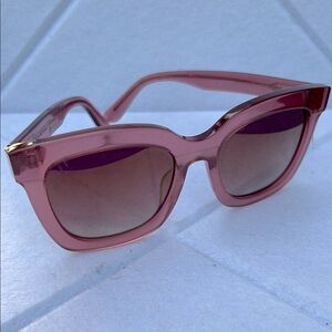 DIFF Eyewear Carlson Polarized QG-TB39P Sunglasses Elegant Pink Sunglasses NWOT!